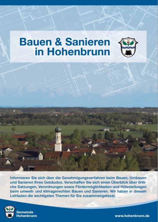 Titelbild Baubroschüre Hohenbrunn