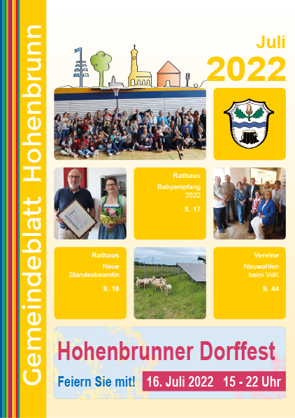 Gemeindeblatt Juli 2022